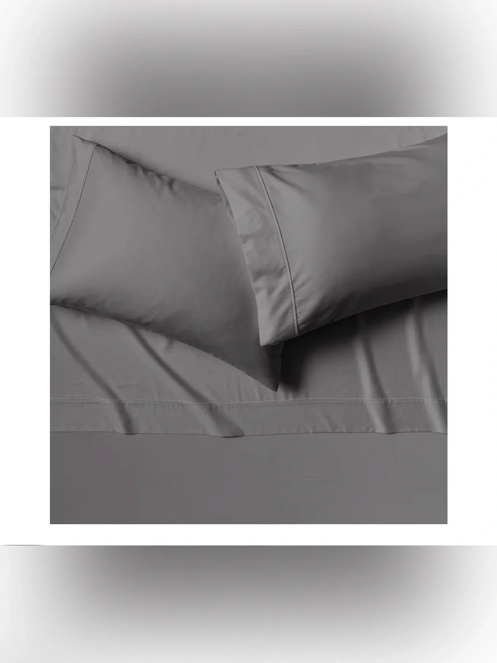 Dark Gray Home Bedding Sheet Set - Neutral Solid Bed Sheets